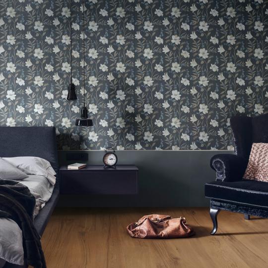 viragos nagy dekor elcsiszolt csempe furdoszoba nappali indas bohem termeszet burkolat falburkolat szalloda marazzi poster lameridiana keszleten  tapeta burkolat.jpg